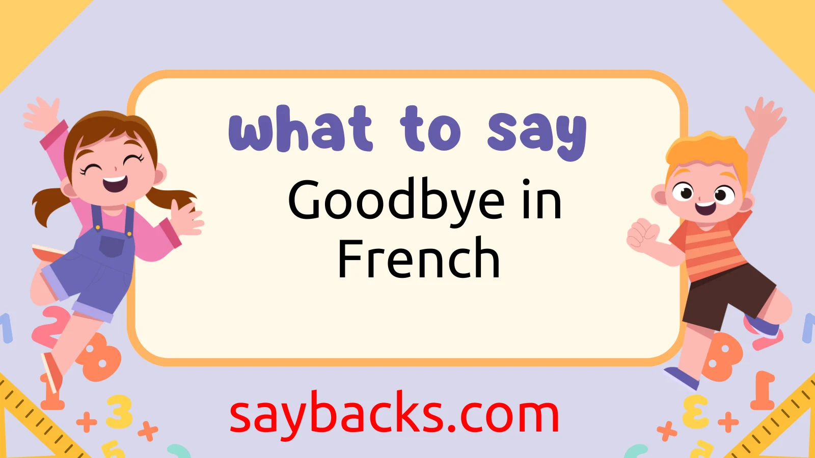 What Are 5 Ways to Say Goodbye in French