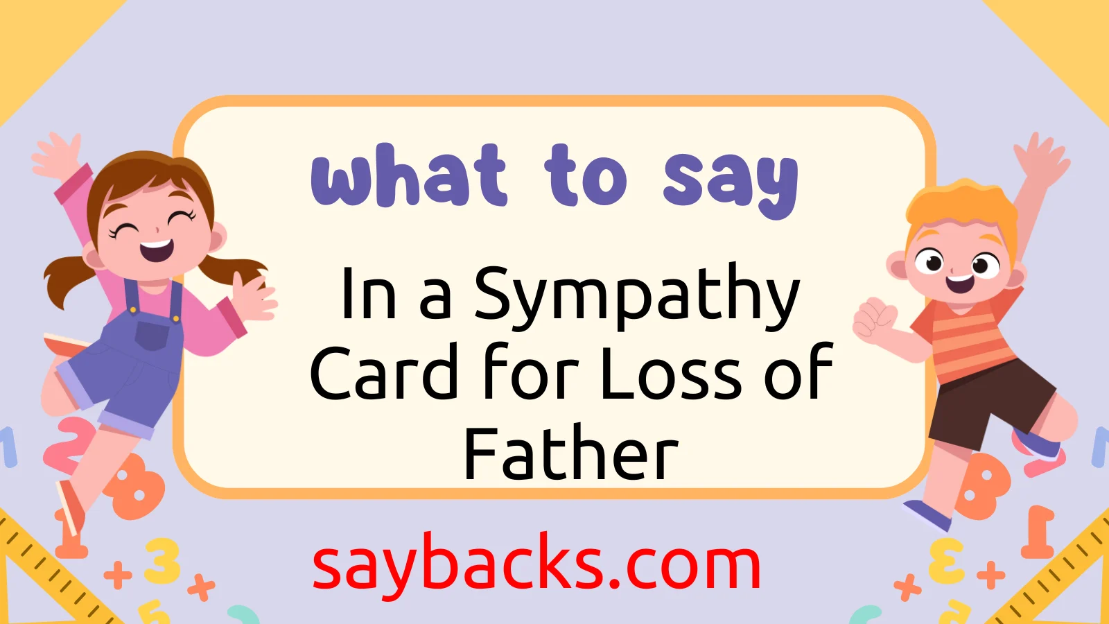 What to Say in a Sympathy Card for Loss of Father