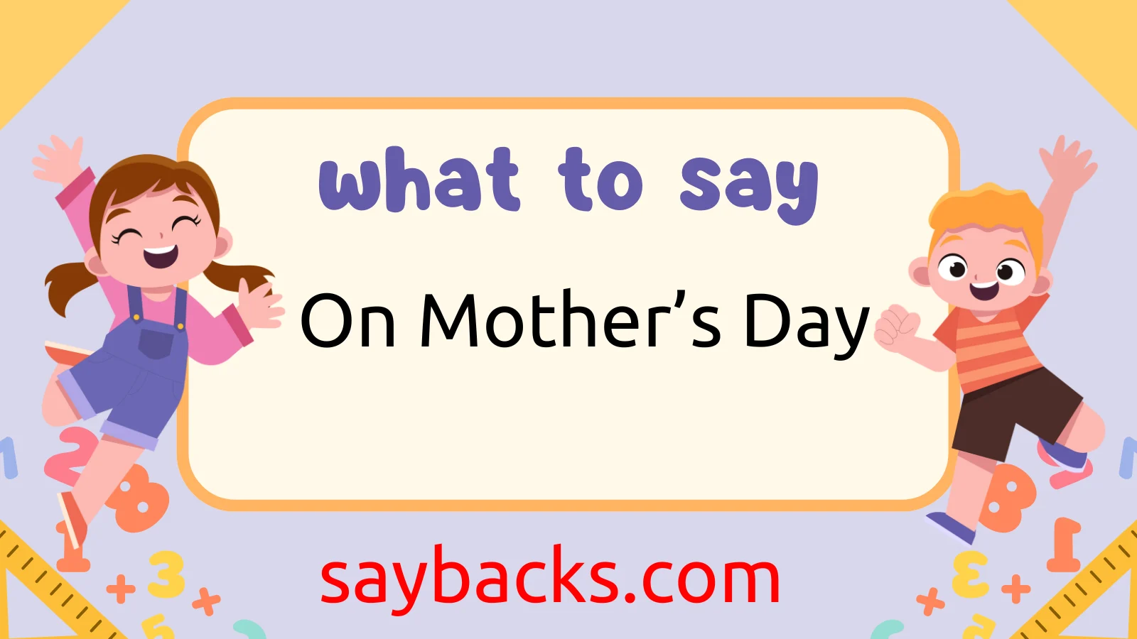 on Mother’s Day