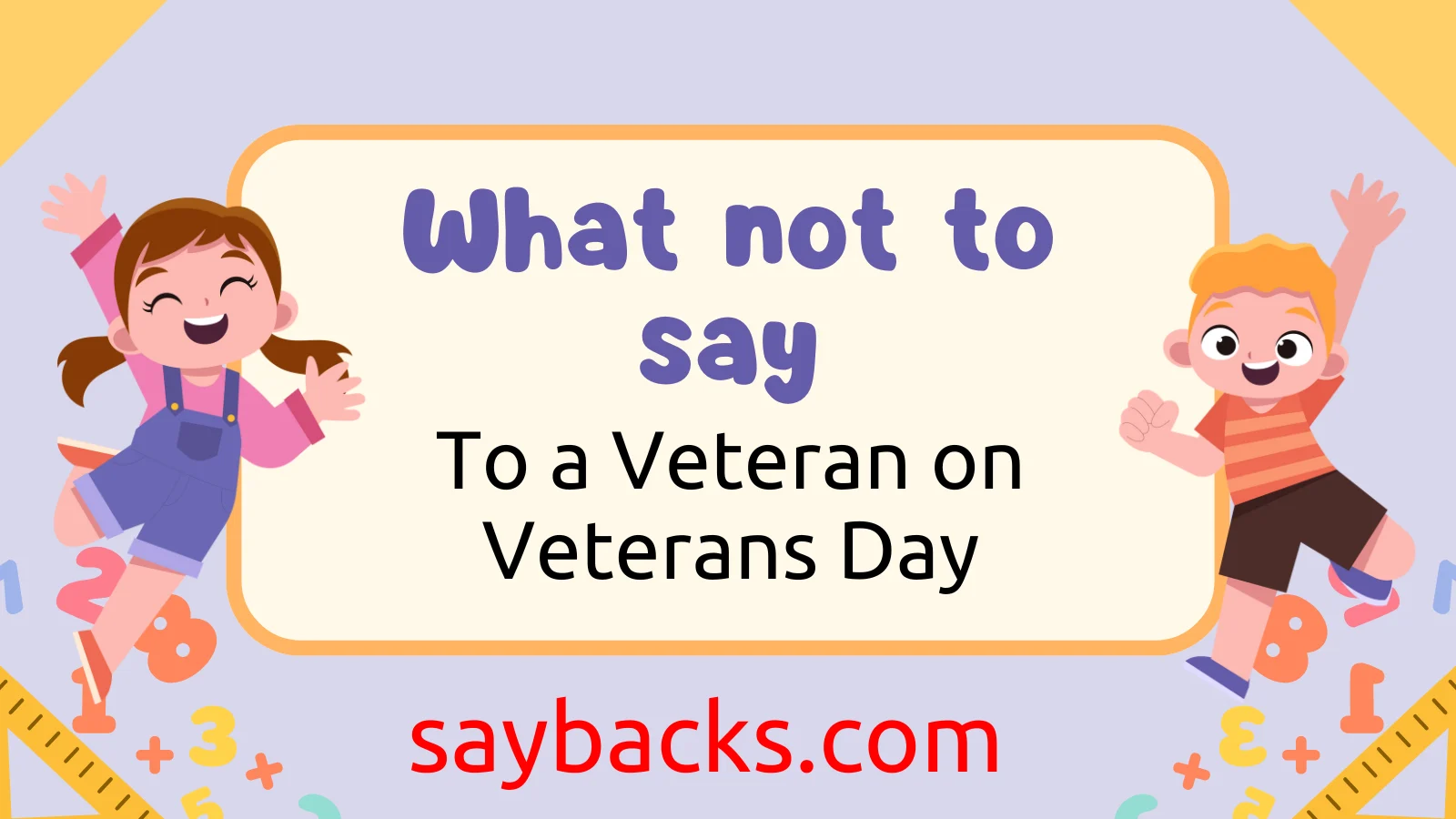 to a Veteran on Veterans Day