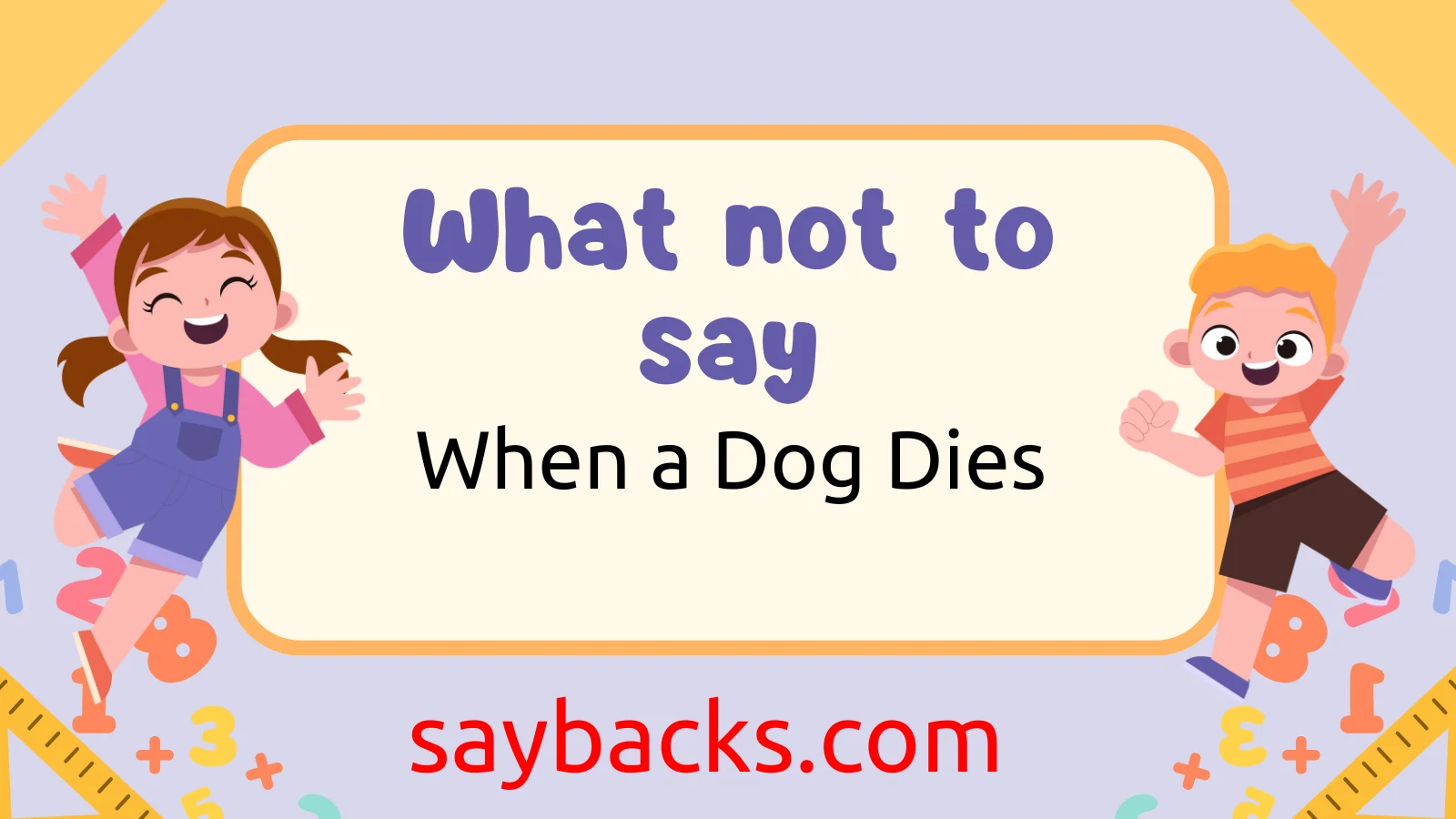 When a Dog Dies
